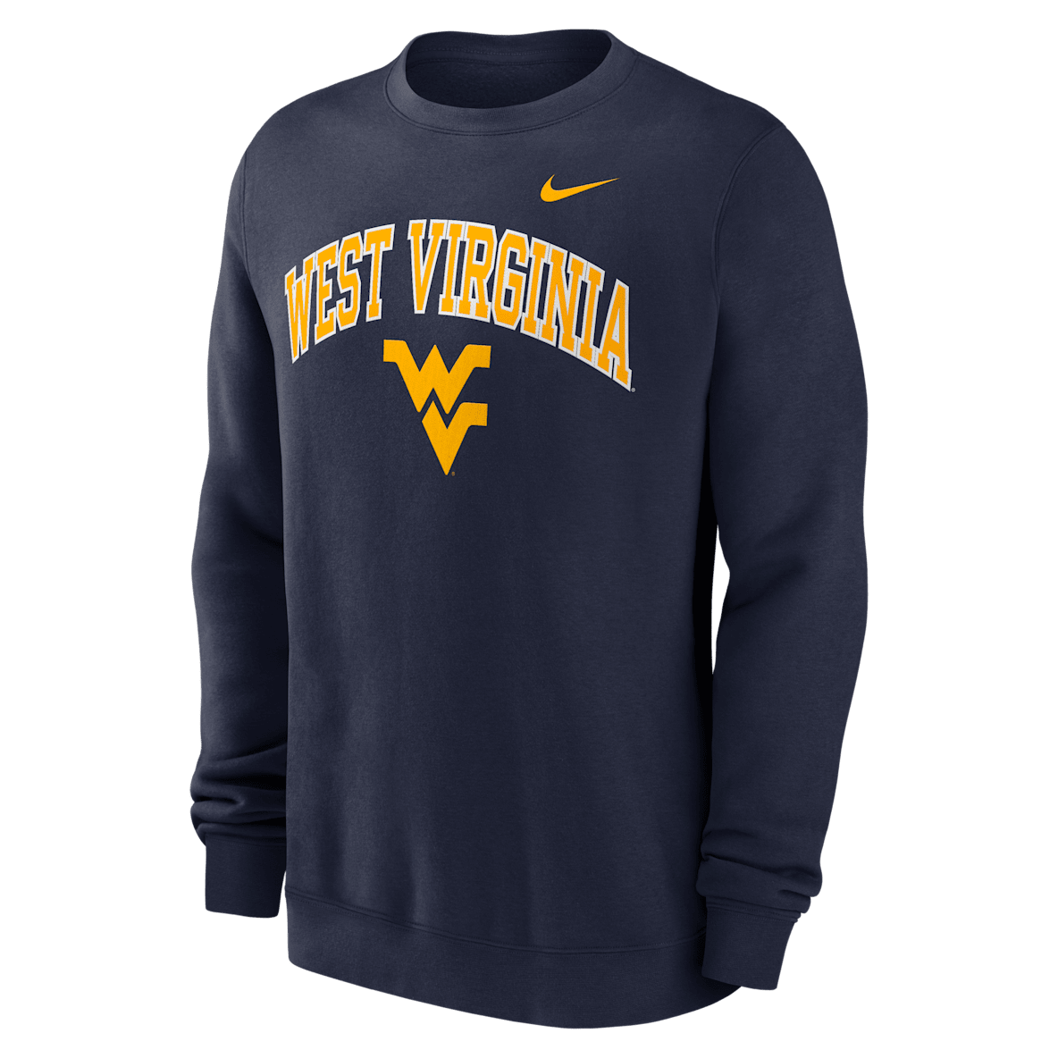 West Virginia Arch Men's Nike College Pullover Crew