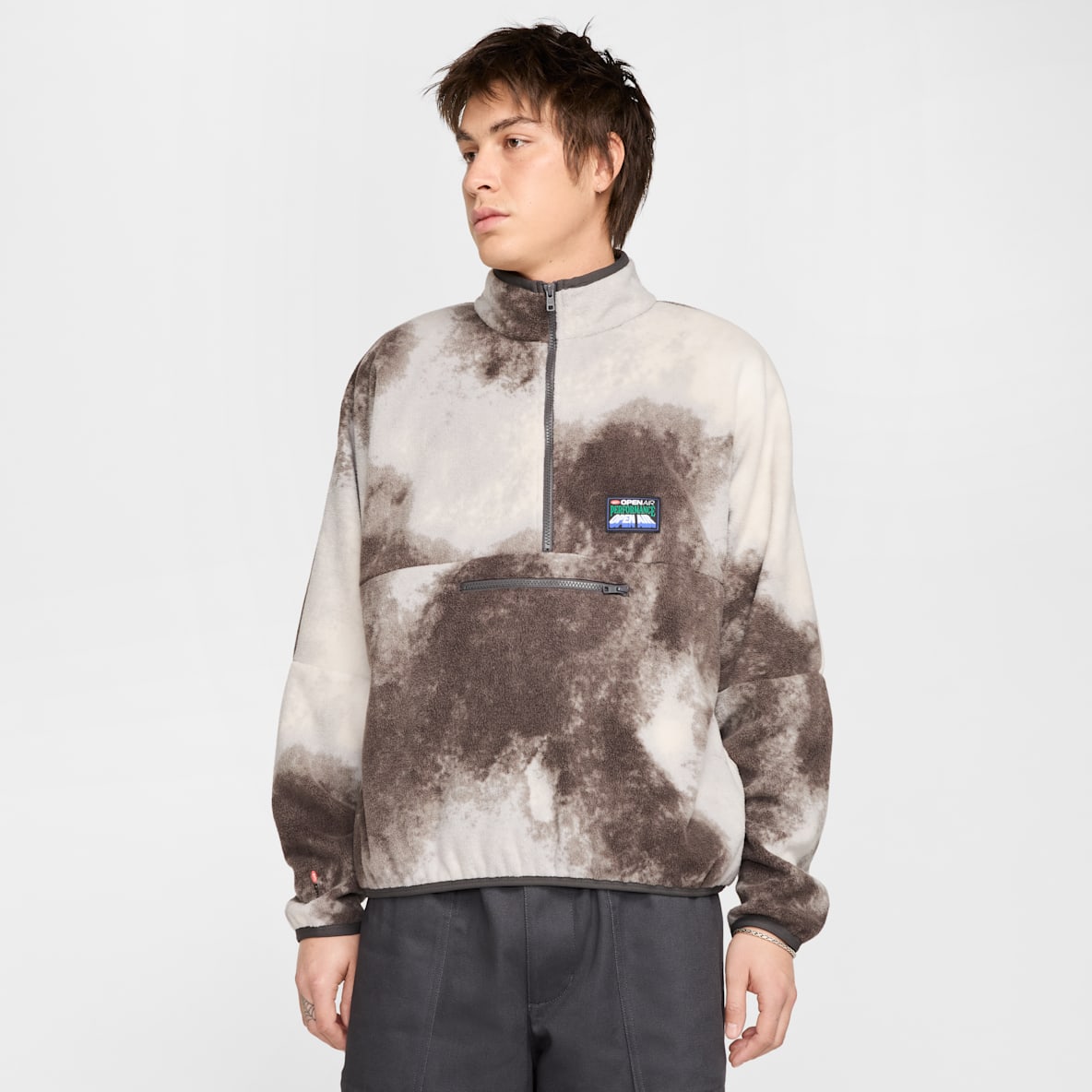 Nike Club Men's 1/2-Zip Pullover Long-Sleeve Top