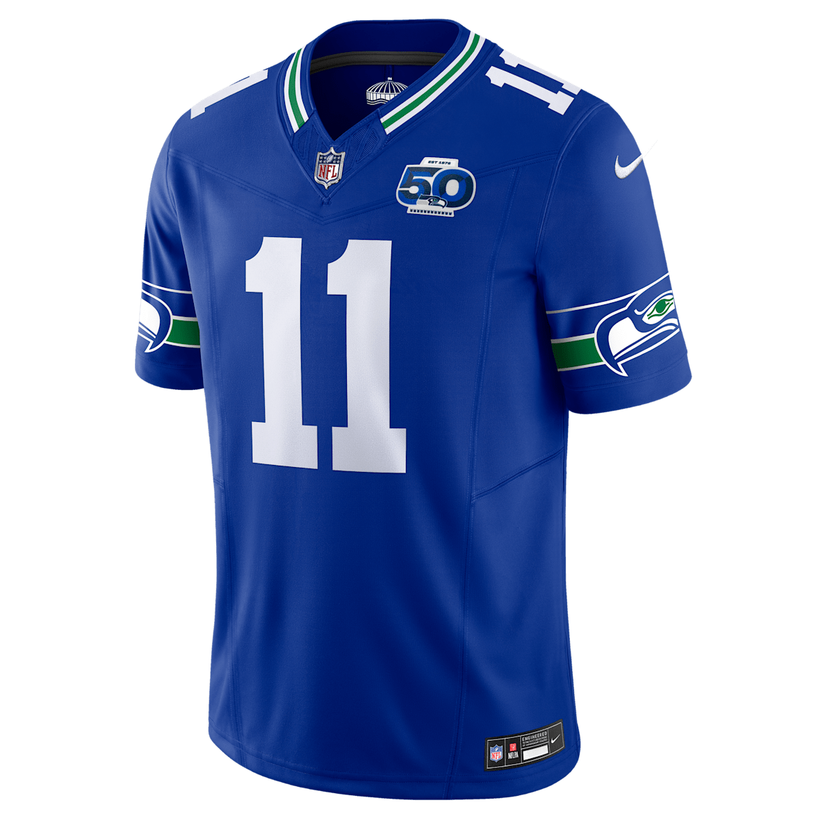 Jaxon Smith-Njigba Seattle Seahawks 50th Anniversary Jaxon Smith-Njigba Seattle Seahawks 50th Anniversary Men's Nike Dri-FIT NFL Limited Jersey