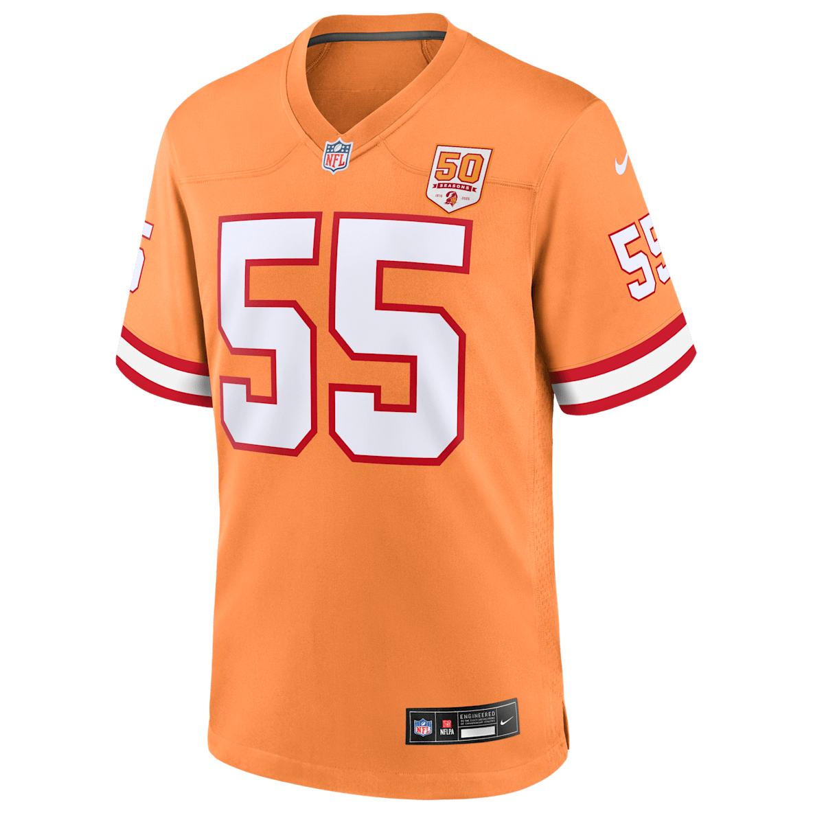 Derrick Brooks Tampa Bay Buccaneers 50th Anniversary Derrick Brooks Tampa Bay Buccaneers 50th Anniversary Men's Nike NFL Game Jersey