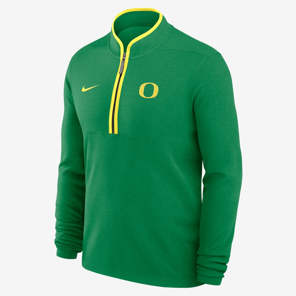 Oregon Victory Playera de manga larga universitaria Nike Dri-FIT de medio cierre para hombre