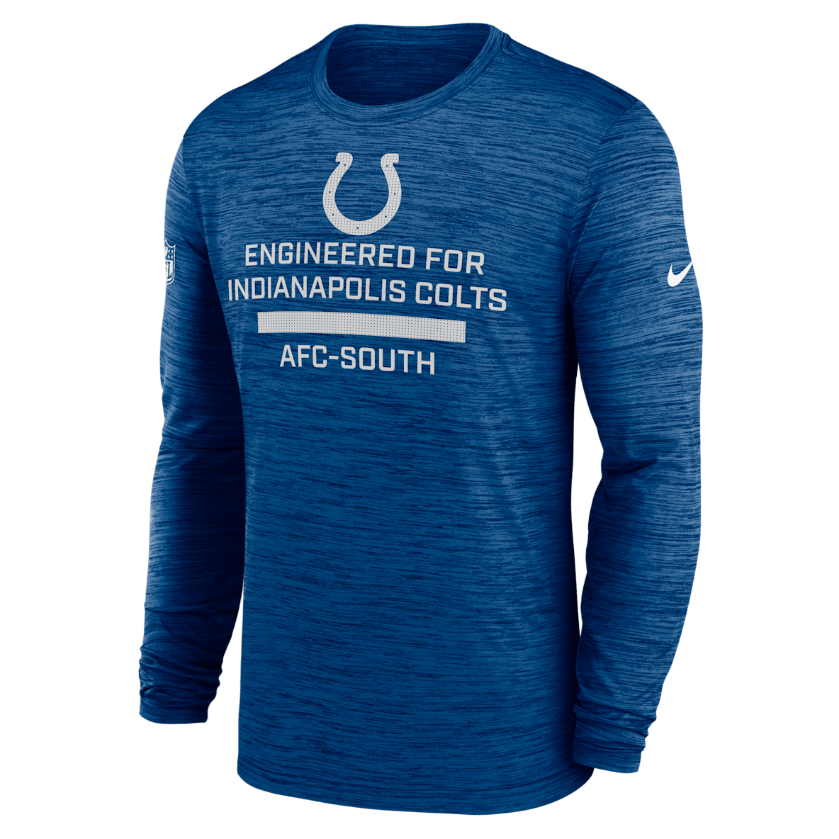 Indianapolis Colts Sideline Team Issue Velocity Indianapolis Colts Sideline Team Issue Velocity Men's Nike Dri-FIT NFL Long-Sleeve T-Shirt