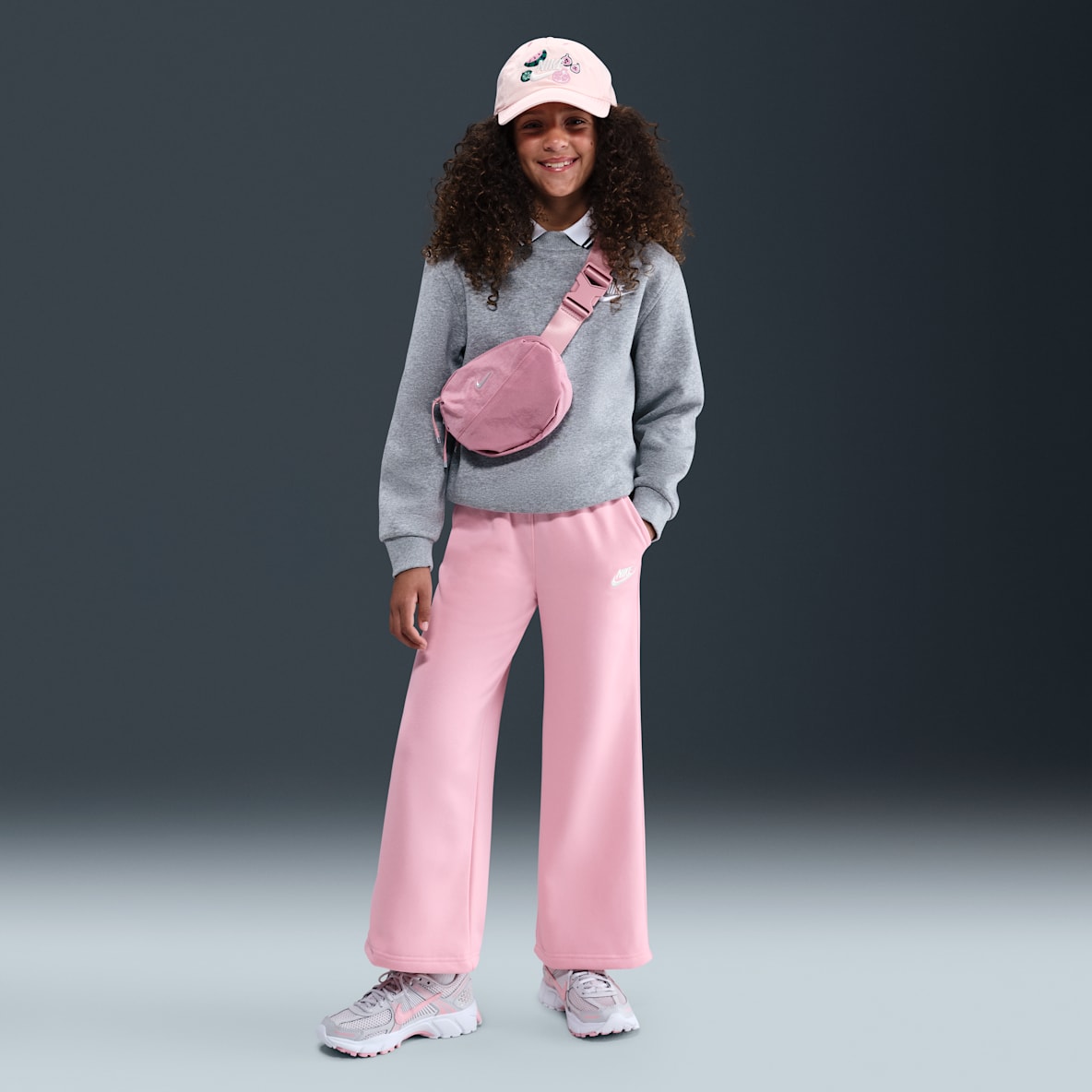 Nike Sportswear Club Fleece Nike Sportswear Club Fleece Older Kids' (Girls') Wide-Leg Trousers