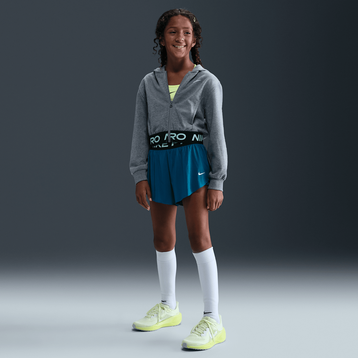 Nike Pro Nike Pro Older Kids' (Girls') Dri-FIT 2-in-1 Shorts