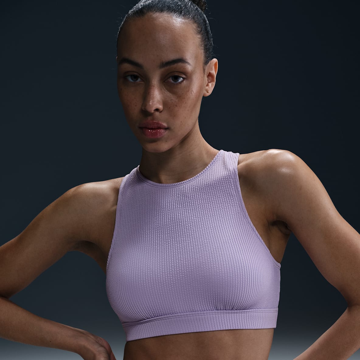 Nike Swim Elevated Essential Nike Swim Elevated Essential Women's High-Neck Bikini Top