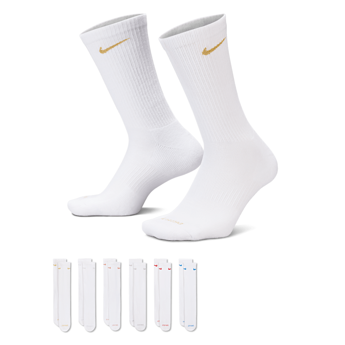 Nike Everyday Plus Cushioned Nike Everyday Plus Cushioned Chaussettes de training mi-mollet (6 paires)