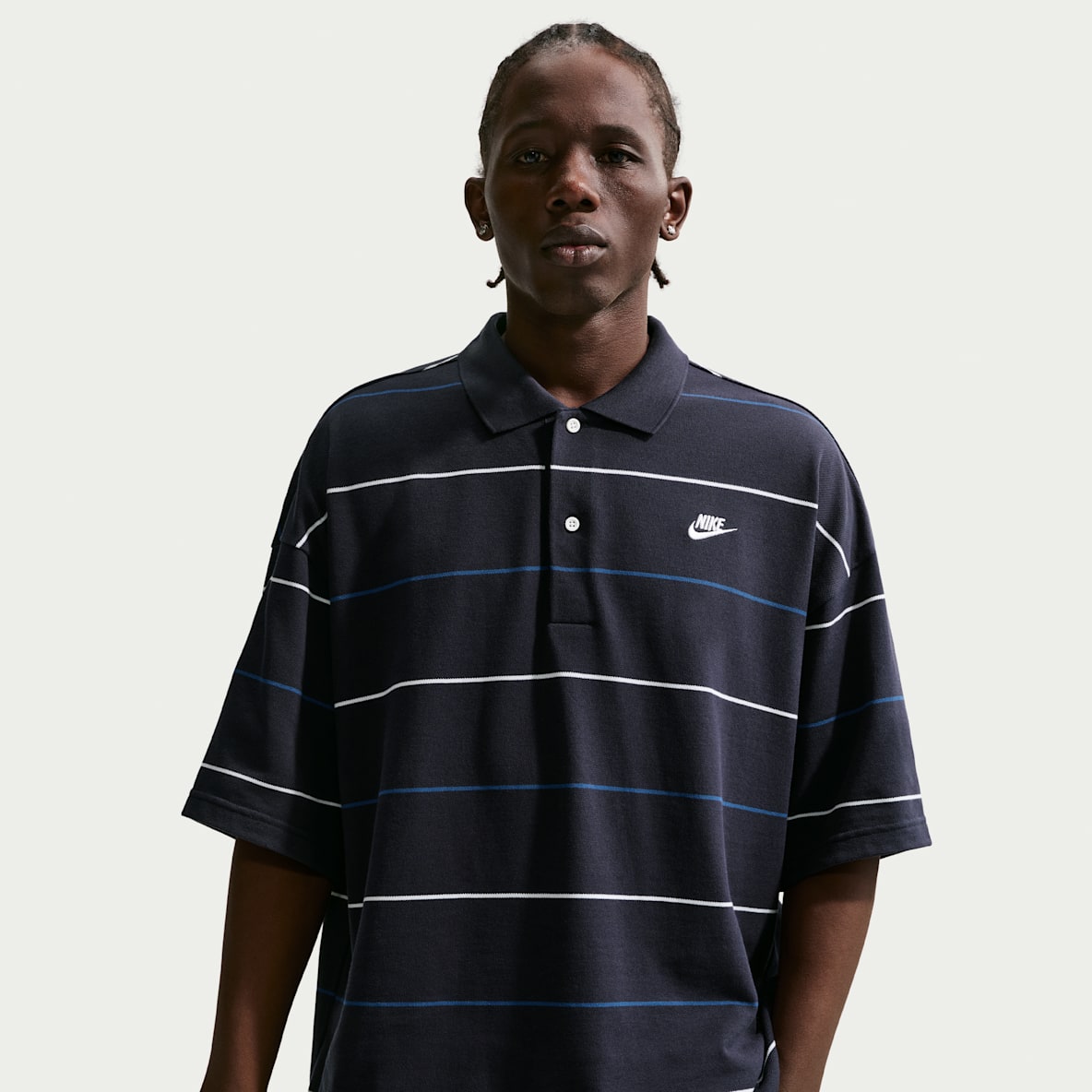 Nike Sportswear Club Men's Oversized Striped Polo