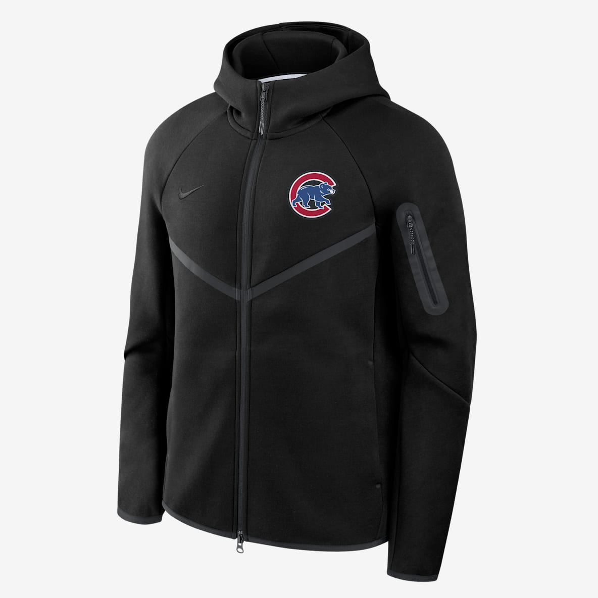 Chicago Cubs Tech Fleece Windrunner Men's Nike MLB Full-Zip Hooded Jacket