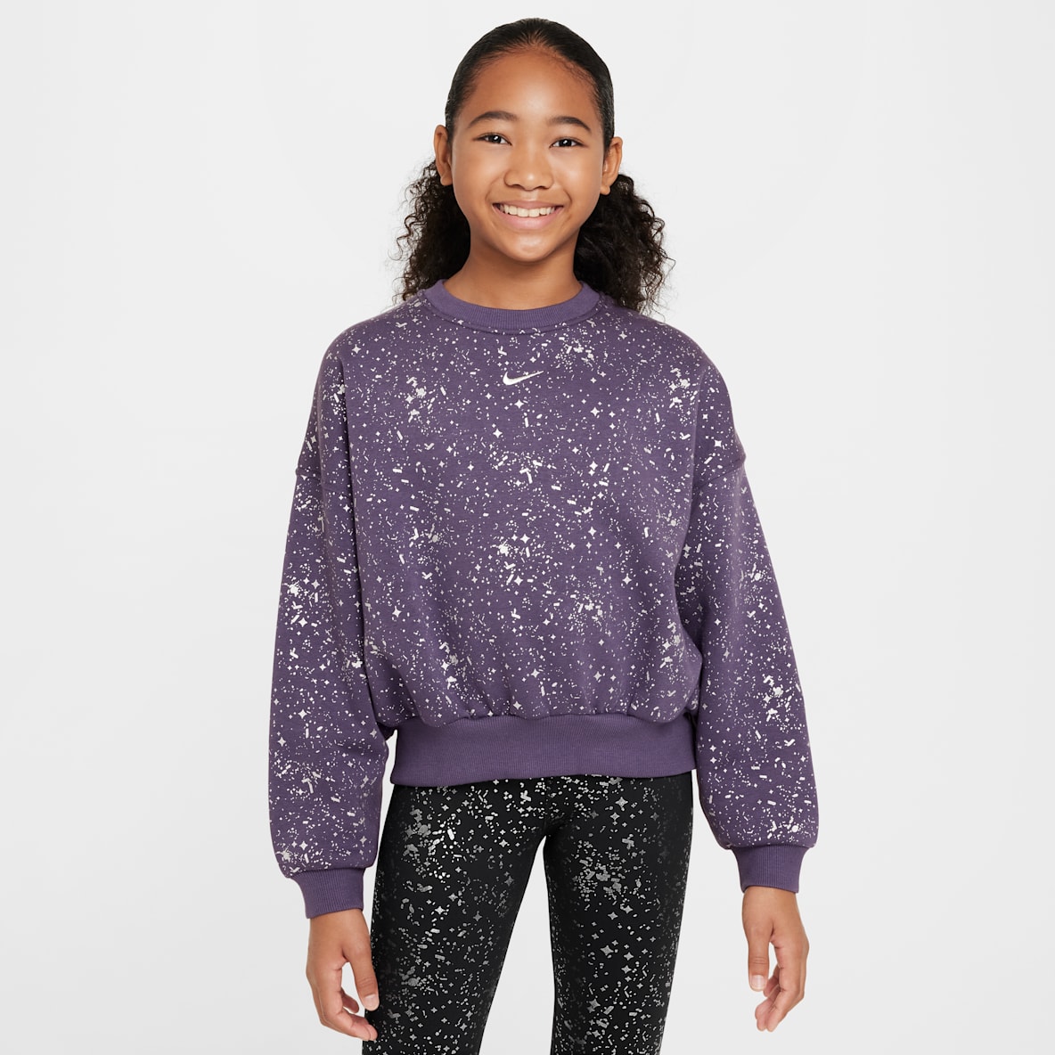 Nike Sportswear Club Fleece Nike Sportswear Club Fleece Older Kids' (Girls') Crew-Neck Sweatshirt