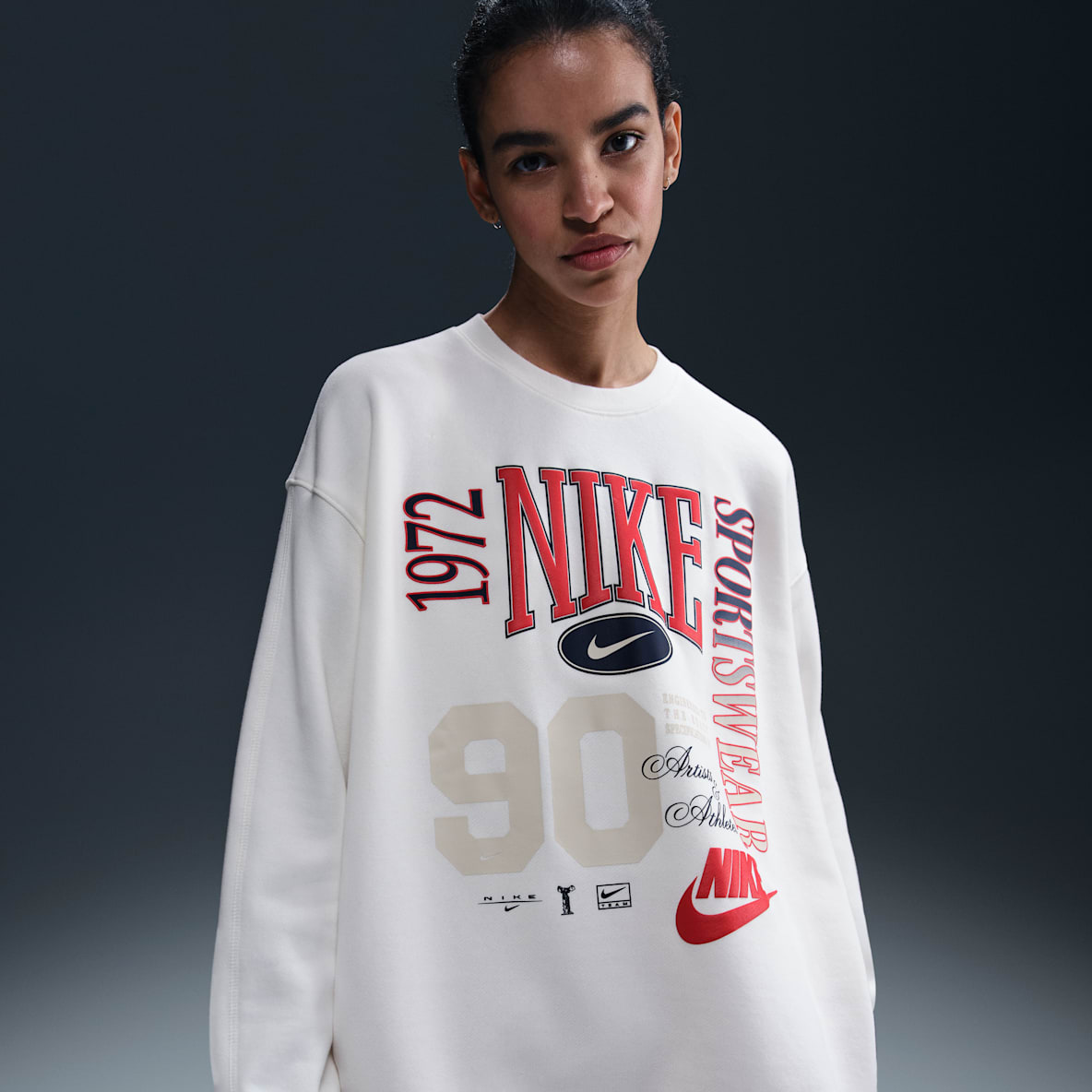 Nike Sportswear Women's Oversized Crew-Neck French Terry Sweatshirt