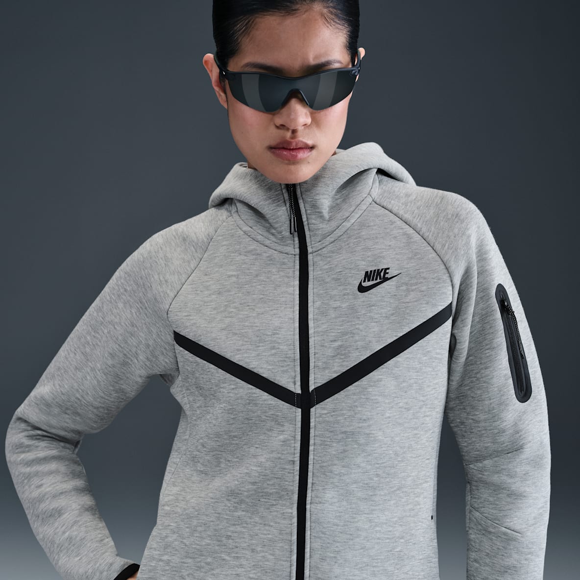セットアップ】 Nike テックフリース グレー ブラック M ナイキテック 