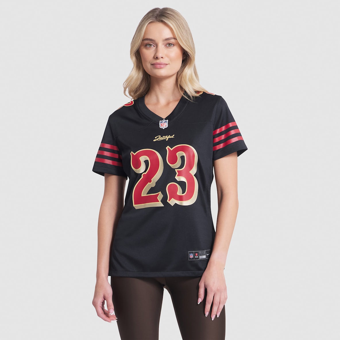 Christian McCaffrey San Francisco 49ers Rivalries Collection Christian McCaffrey San Francisco 49ers Rivalries Collection Women’s Nike NFL Game Jersey