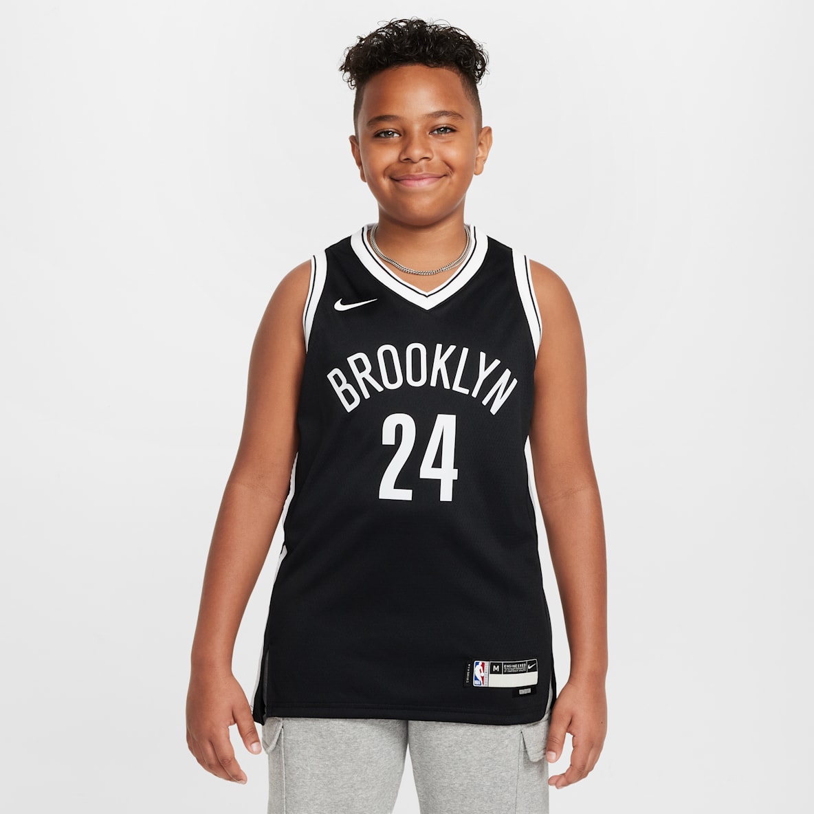 Brooklyn Nets Icon Edition 2021/22 Brooklyn Nets Icon Edition 2021/22 Older Kids' Nike NBA Swingman Jersey