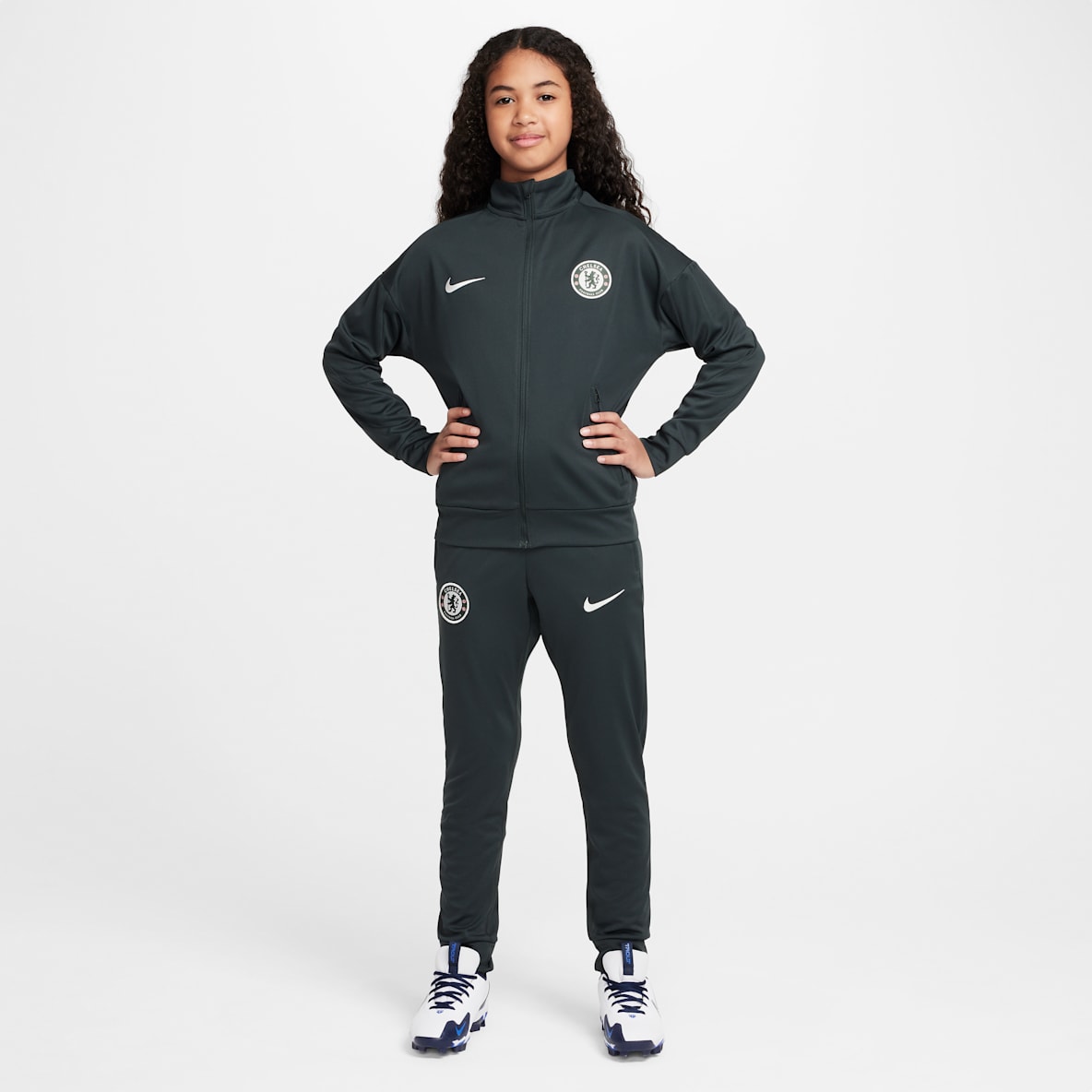 Chelsea FC Academy Pro Chelsea FC Academy Pro Nike Dri-FIT kötött futballtréningruha nagyobb gyerekeknek