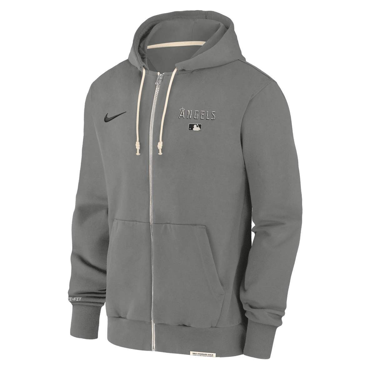 Los Angeles Angels Authentic Collection Travel Los Angeles Angels Authentic Collection Travel Sudadera con gorro Nike Dri-FIT de la MLB de cierre completo para hombre