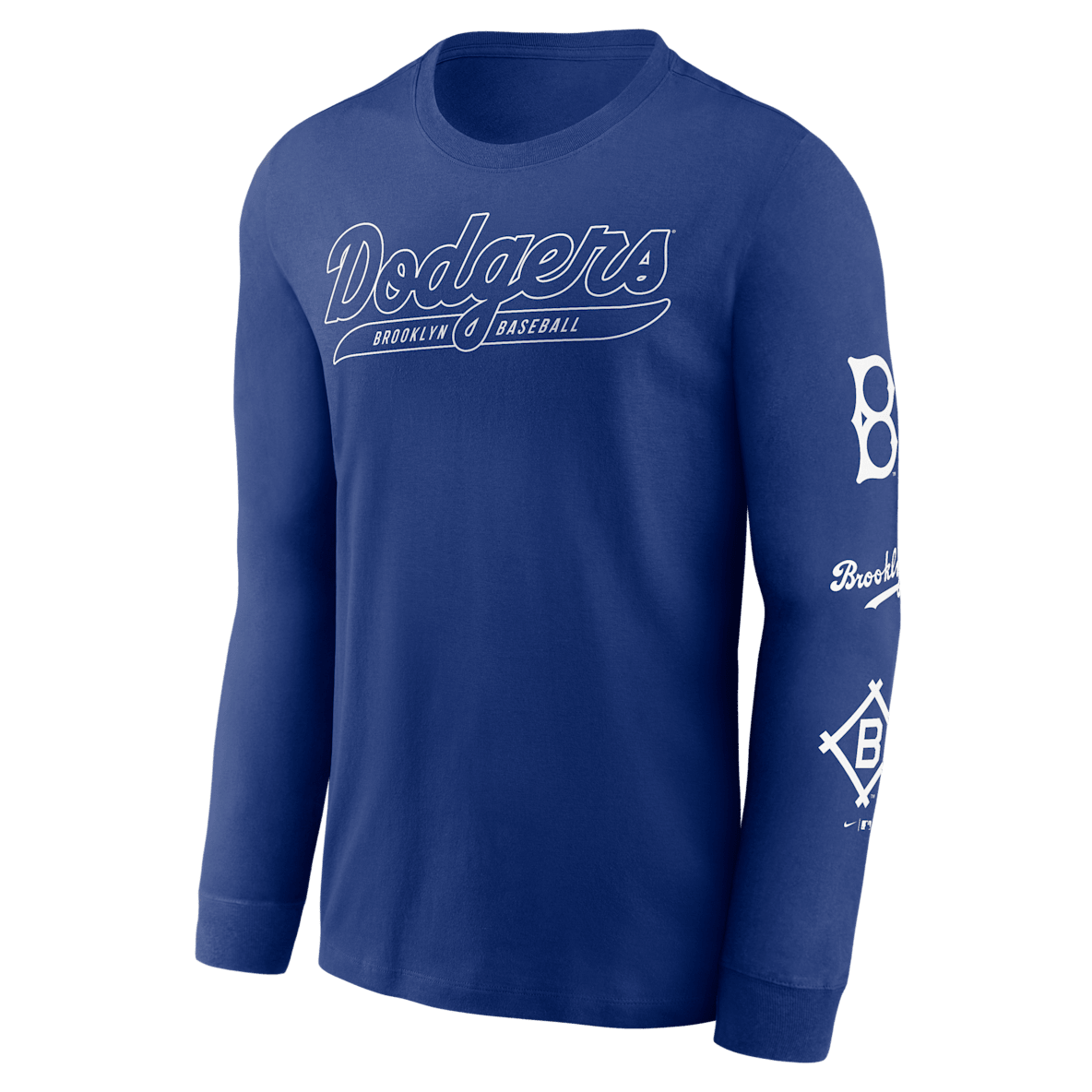 Brooklyn Dodgers Cooperstown Knockout Playera de manga larga Nike de la MLB para hombre