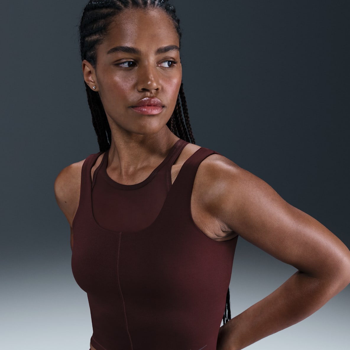 Nike One Fitted Nike One Fitted Women's Dri-FIT Cropped Tank Top