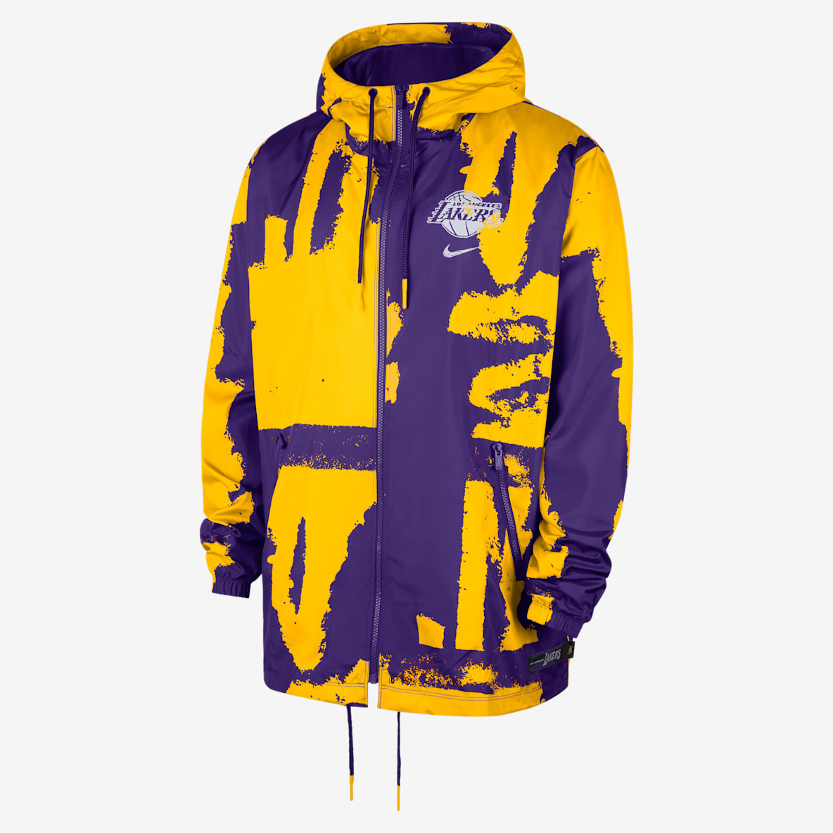 Los Angeles Lakers Courtside Men's Nike NBA Club Woven Full-Zip Jacket