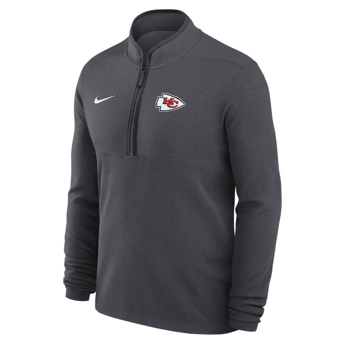 Kansas City Chiefs Logo Victory Kansas City Chiefs Logo Victory Men's Nike Dri-FIT NFL 1/2-Zip Long-Sleeve Top