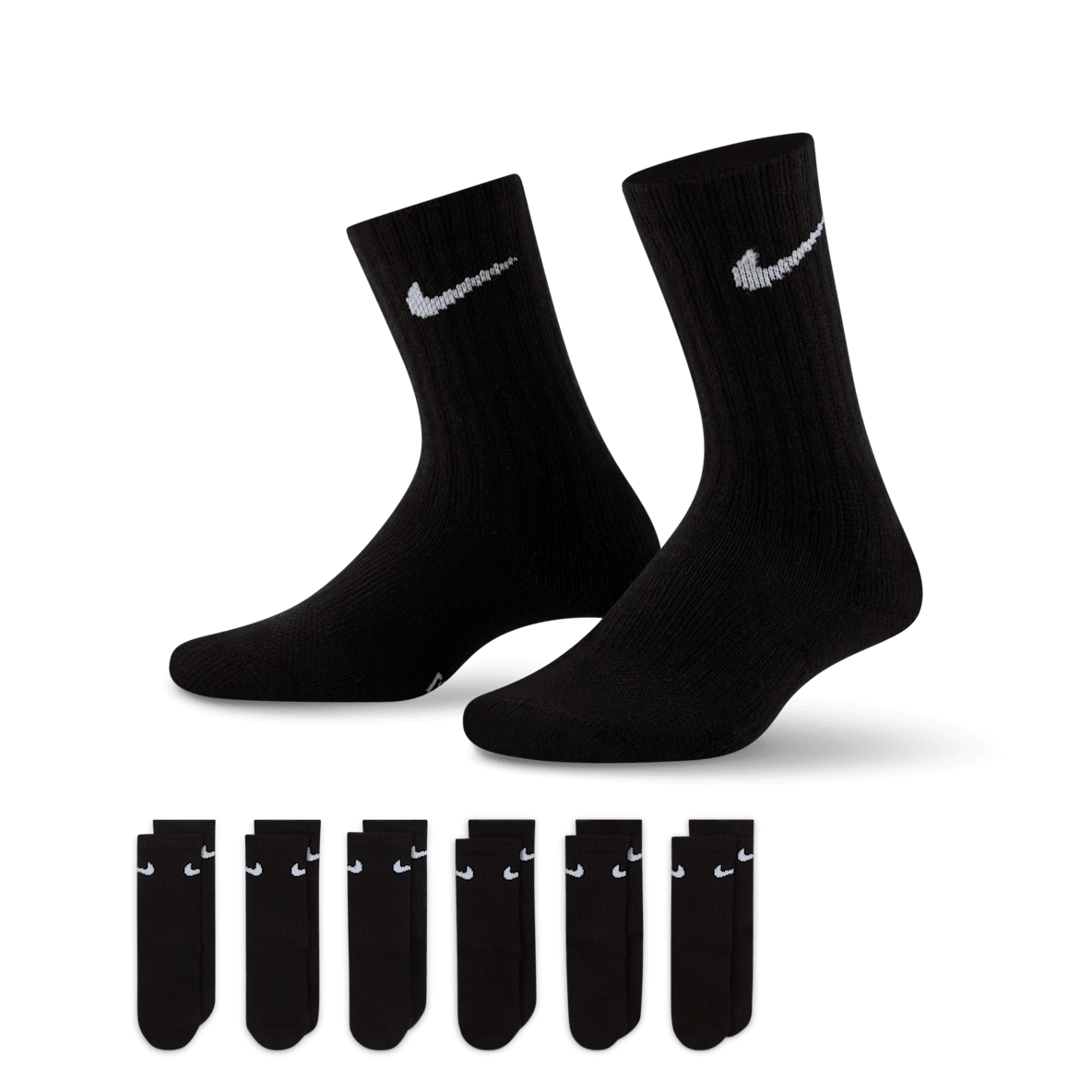 Nike Dri-FIT Performance Basics Nike Dri-FIT Performance Basics Little Kids' Crew Socks (6 Pairs)
