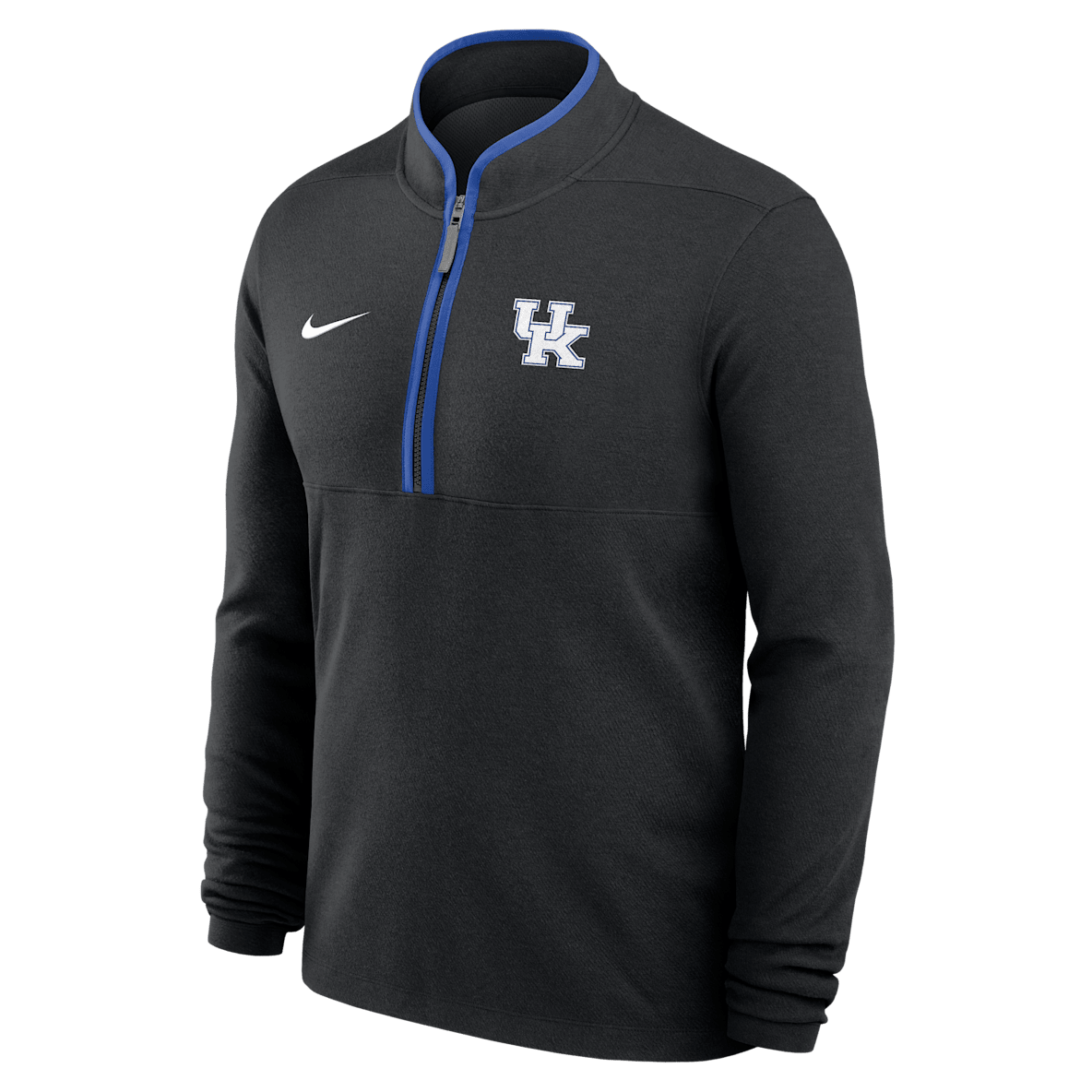 Kentucky Victory Playera de manga larga universitaria Nike Dri-FIT de medio cierre para hombre