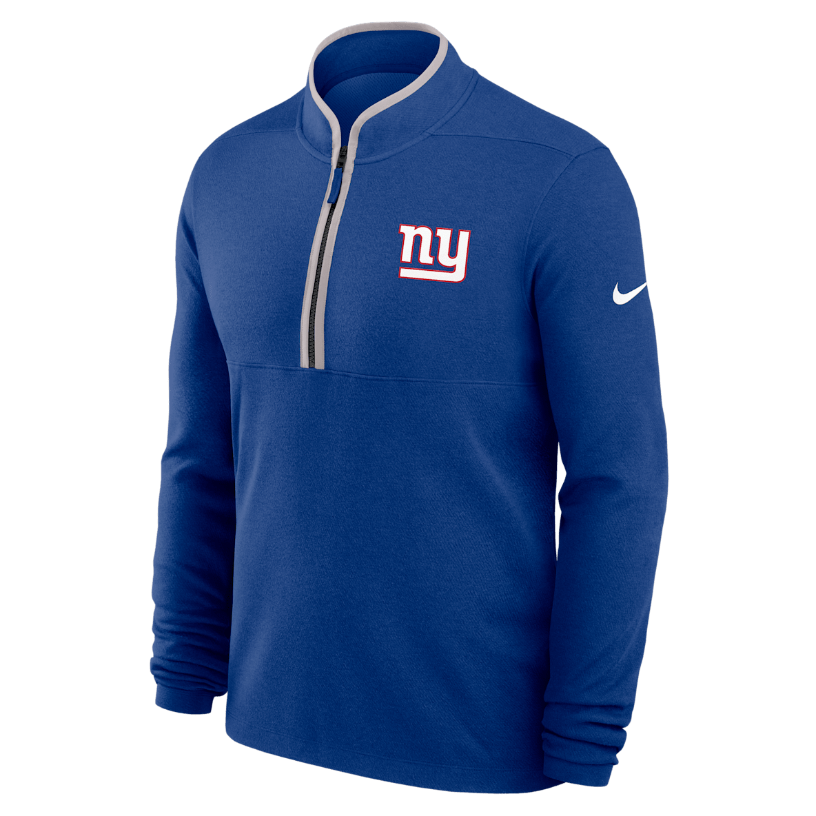 New York Giants Logo Victory New York Giants Logo Victory Men's Nike Dri-FIT NFL 1/2-Zip Long-Sleeve Top