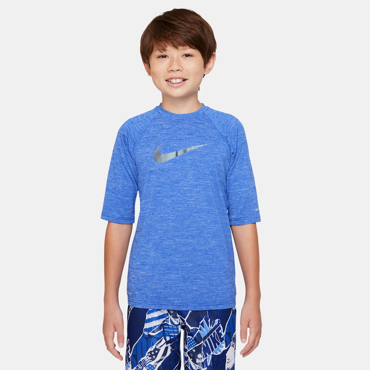 Nike Heather Nike Heather Big Kids' (Boys') Half Sleeve Hydroguard
