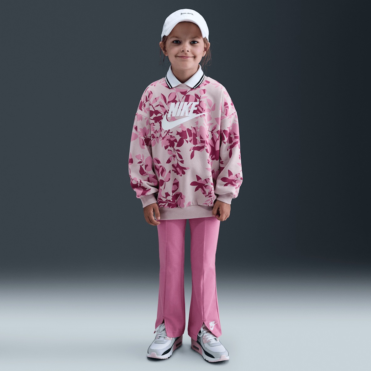 Nike Younger Kids' Floral Camo Crew and Leggings Set