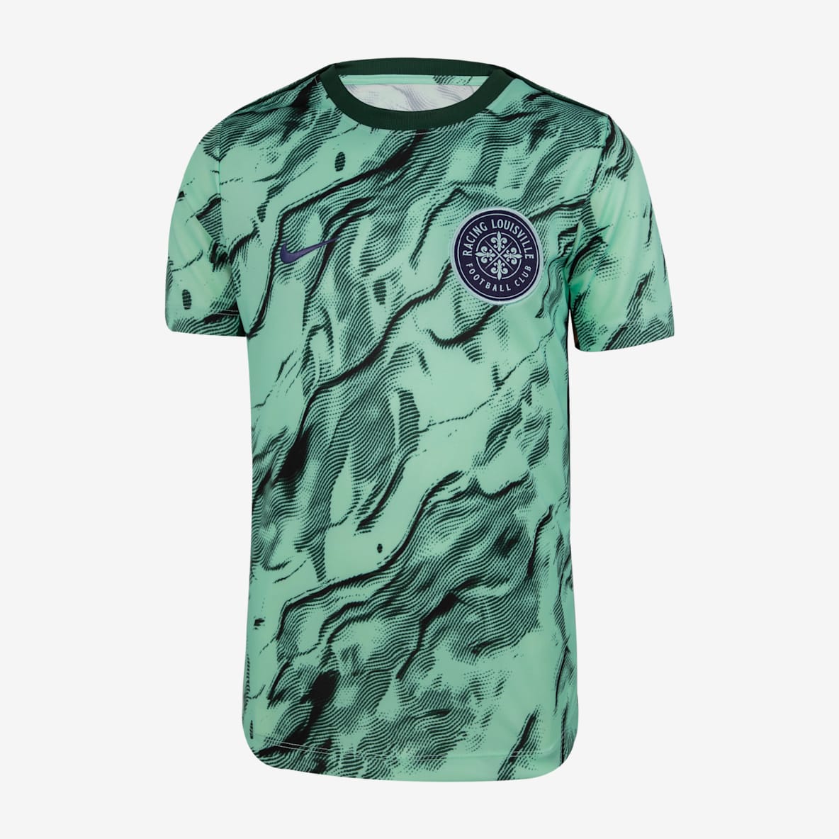 Racing Louisville FC 2025 Racing Louisville FC 2025 Big Kids' Nike NWSL Short-Sleeve Pre-Match Top