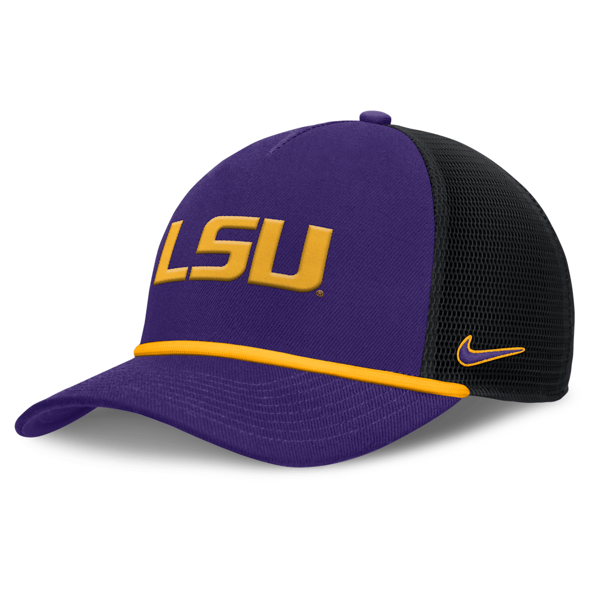 LSU Primetime Rise LSU Primetime Rise Men's Nike College Trucker Adjustable Hat