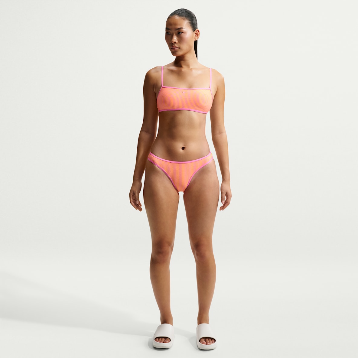 Nike Swim Women's Ripple-Texture Hipster Bikini Bottoms