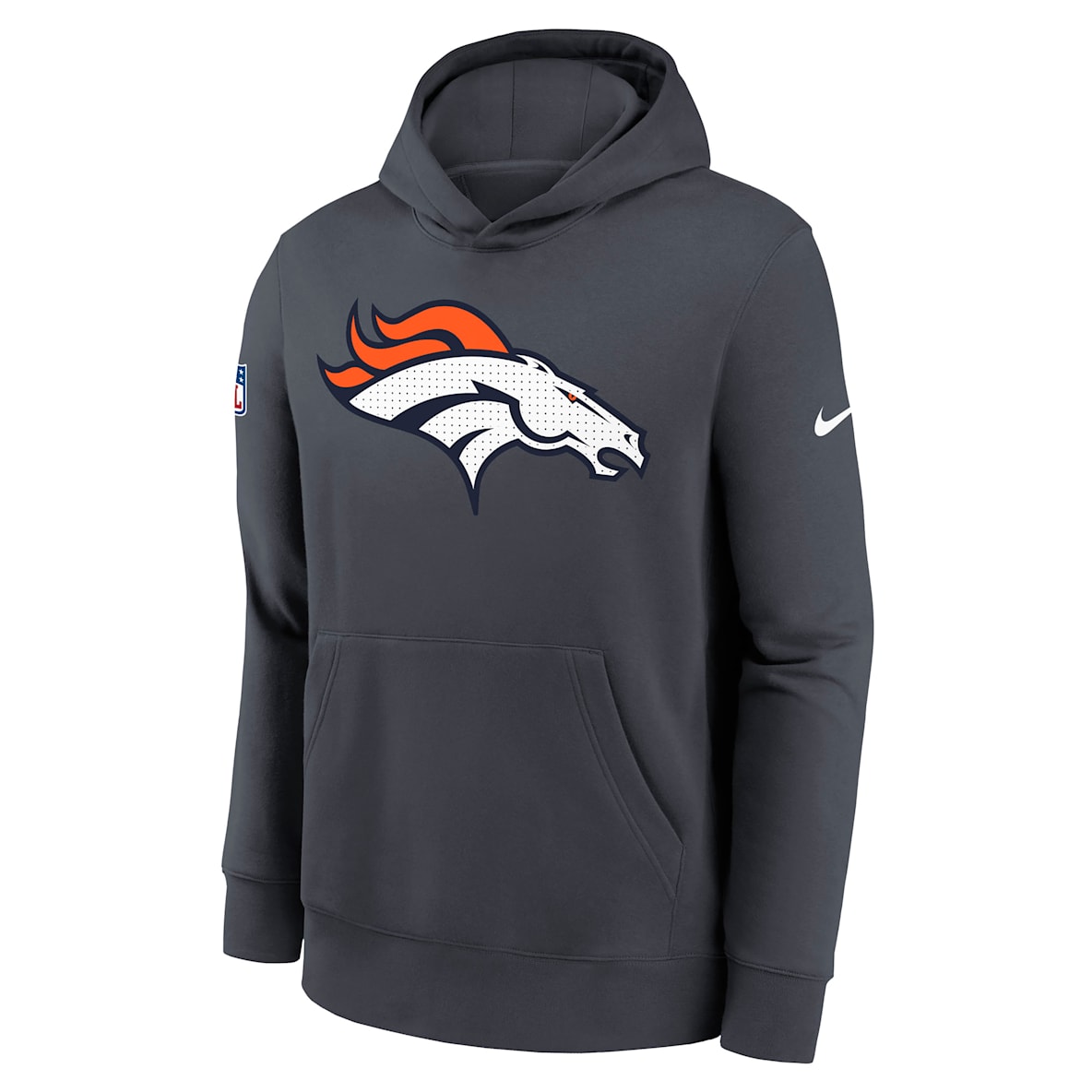 Denver Broncos Sideline Club Denver Broncos Sideline Club Big Kids' Nike NFL Pullover Hoodie