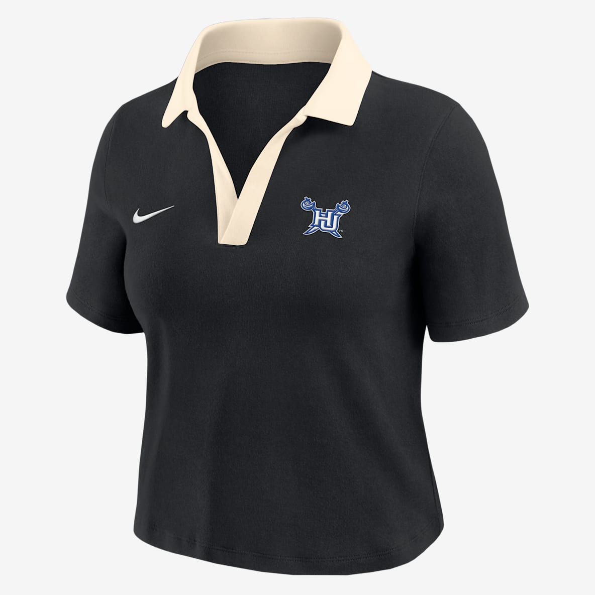Nike College (Hampton University) Nike College (Hampton University) Women's Short-Sleeve Polo Crop Top