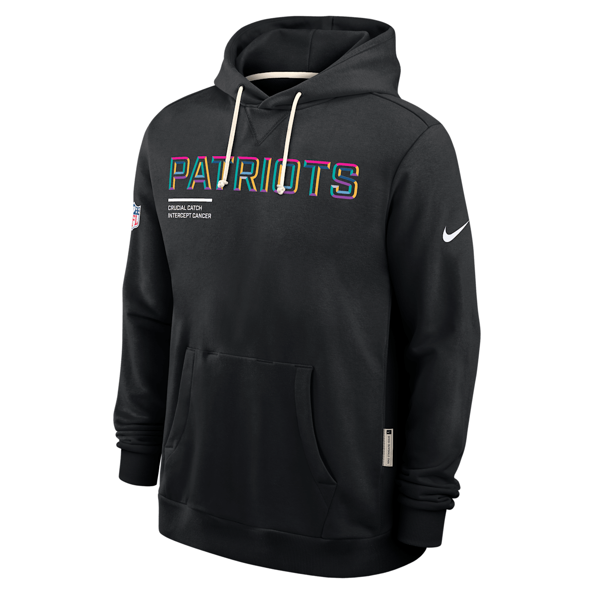 New England Patriots Crucial Catch Sideline New England Patriots Crucial Catch Sideline Men's Nike Dri-FIT NFL Pullover Hoodie