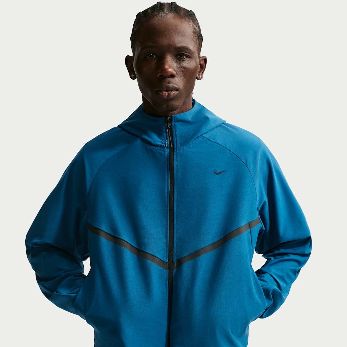 Nike Tech Nike Tech Shori Örgü Tam Boy Fermuarlı Windrunner Erkek Ceketi