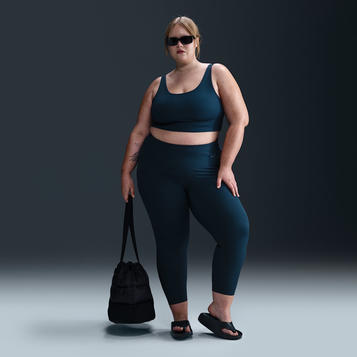 Nike Zenvy Rib Nike Zenvy Rib Women's High-Waisted 7/8 Leggings (Plus Size)