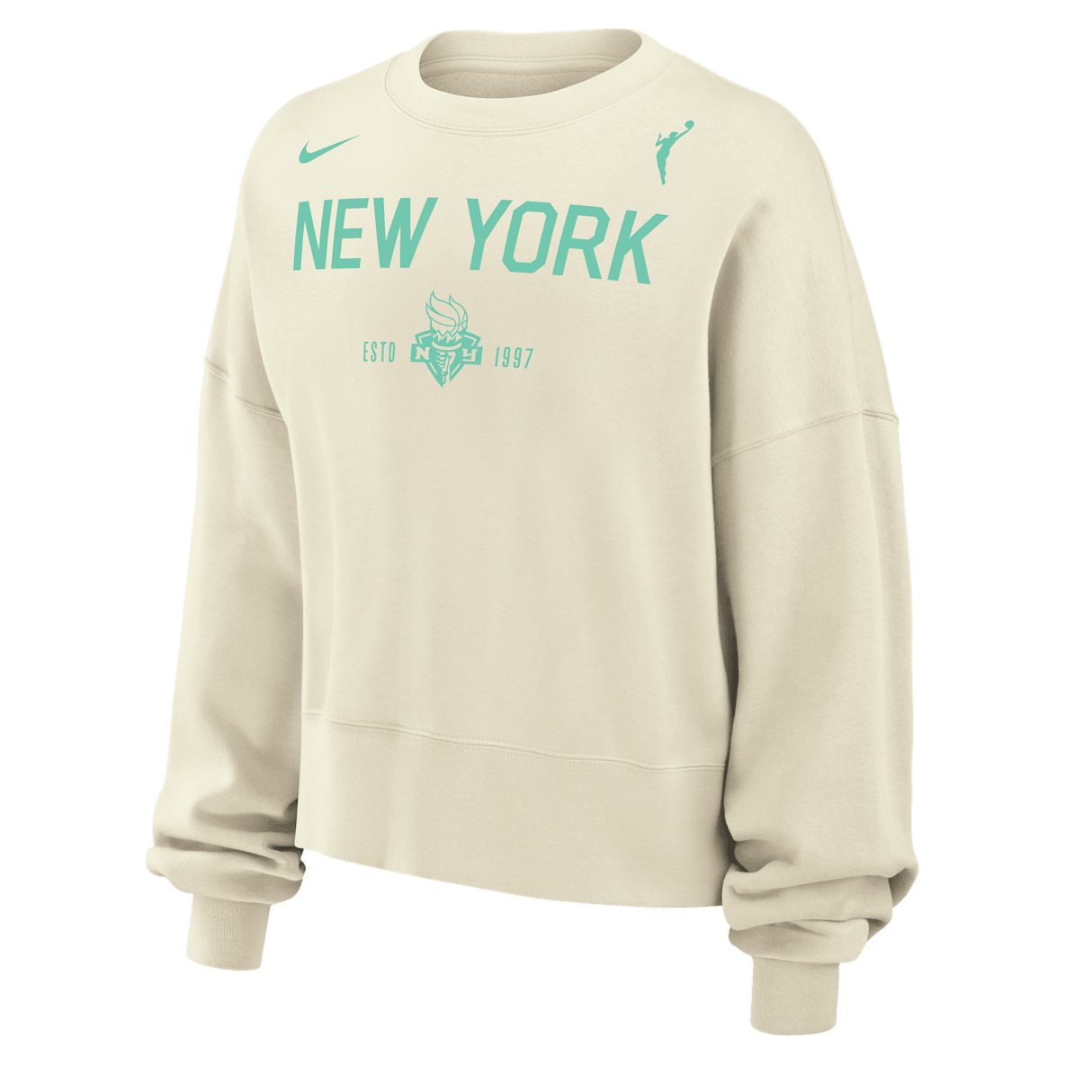 New York Liberty Phoenix Fleece New York Liberty Phoenix Fleece Women's Nike WNBA Crew-Neck Sweatshirt