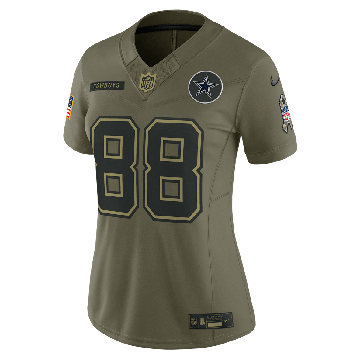 CeeDee Lamb Dallas Cowboys Salute to Service CeeDee Lamb Dallas Cowboys Salute to Service Women's Nike Dri-FIT NFL Limited Jersey