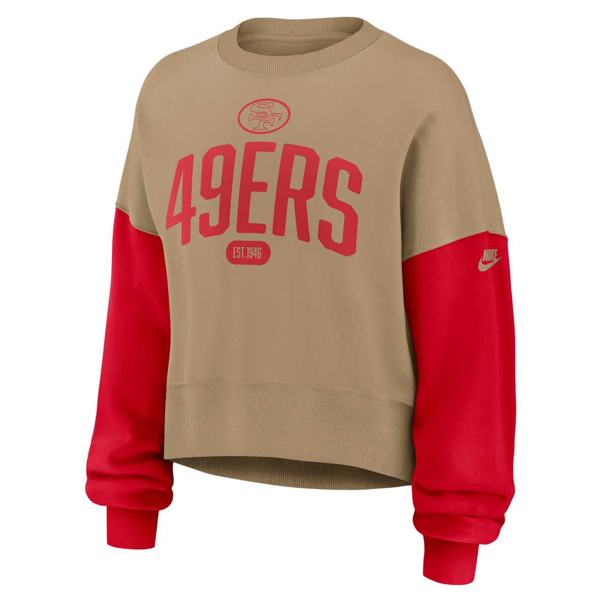 San Francisco 49ers Rewind San Francisco 49ers Rewind Women's Nike NFL Pullover Crew