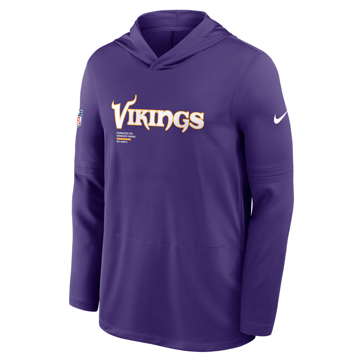 Minnesota Vikings Pure Fury Sideline Minnesota Vikings Pure Fury Sideline Men's Nike Dri-FIT NFL Long-Sleeve Hooded Top