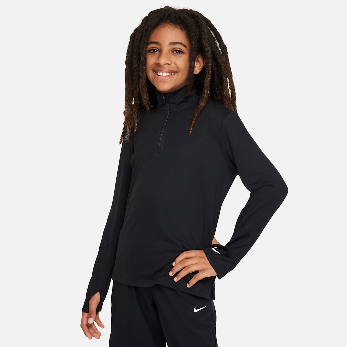 Nike Multi Nike Multi Dri-FIT UV-Longsleeve mit Halbreißverschluss für ältere Kinder (Jungen)