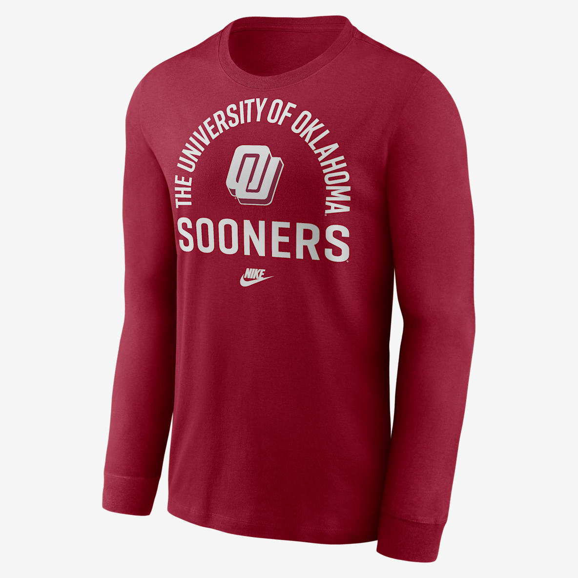 Oklahoma Legacy Arched Logo Oklahoma Legacy Arched Logo Men's Nike College Long-Sleeve T-Shirt