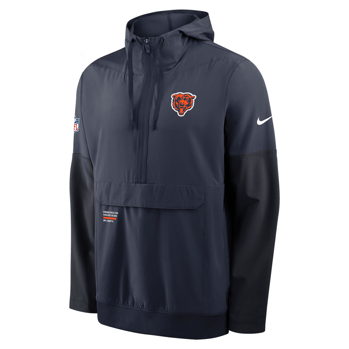 Chicago Bears Well Rounded Anorak Chicago Bears Well Rounded Anorak Men's Nike NFL 1/2-Zip Hooded Jacket