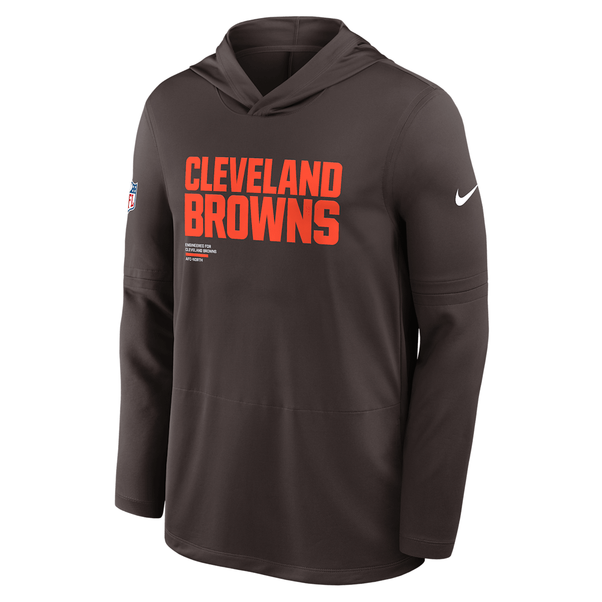 Cleveland Browns Pure Fury Sideline Cleveland Browns Pure Fury Sideline Men's Nike Dri-FIT NFL Long-Sleeve Hooded Top
