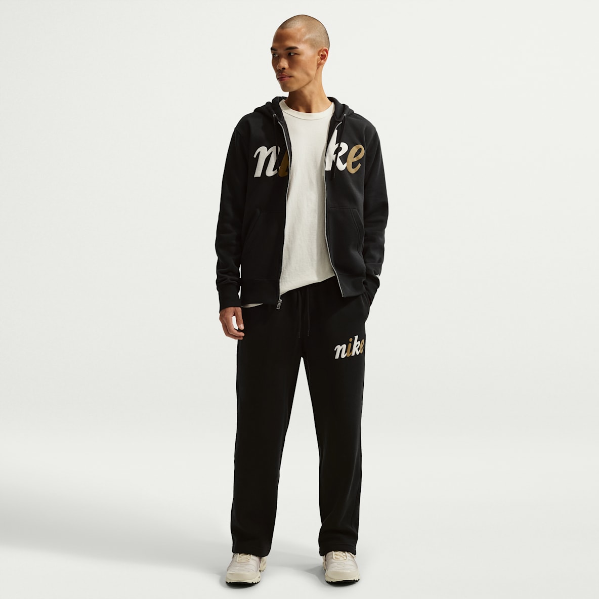 나이키 스포츠웨어 클럽 나이키 스포츠웨어 클럽 남성 플리스 오픈 헴 팬츠