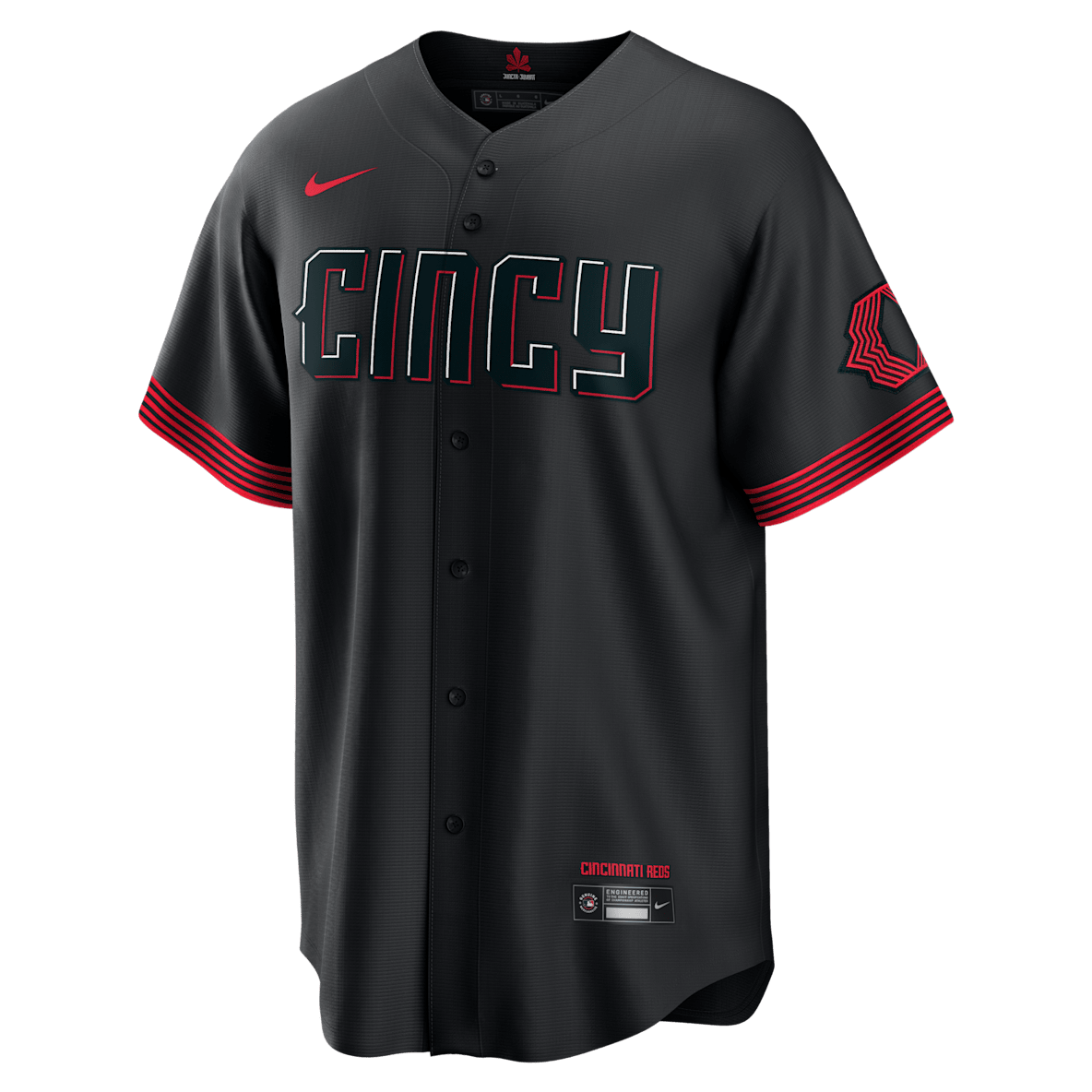 MLB Cincinnati Reds City Connect (Barry Larkin) Men's Replica Baseball Jersey