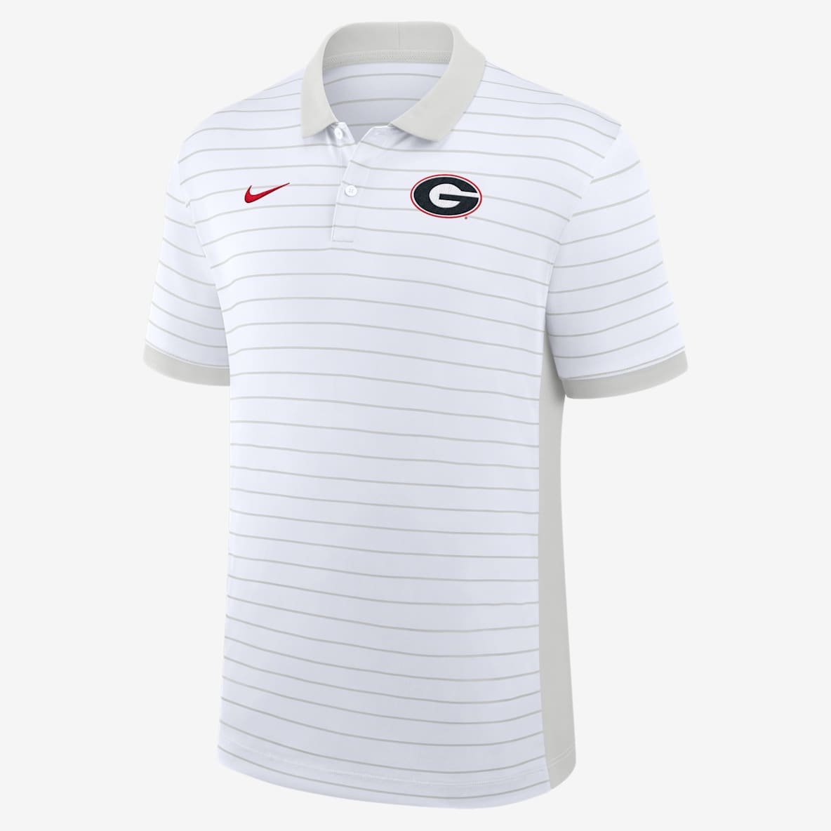 Georgia Sideline Victory Stripe Men's Nike Dri-FIT College Polo
