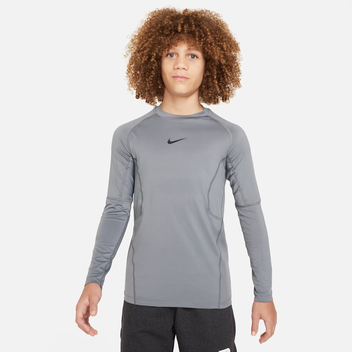 Nike Pro Nike Pro Big Kids' (Boys') Dri-FIT Long-Sleeve Top