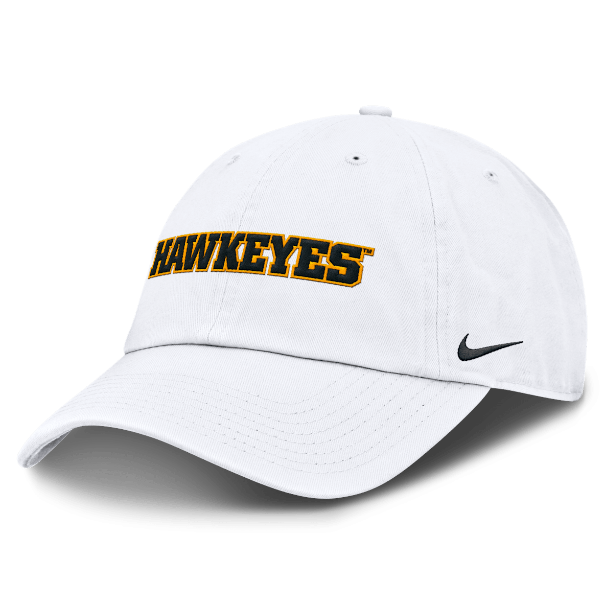 Iowa Hawkeyes Core Club Mascot Wordmark Iowa Hawkeyes Core Club Mascot Wordmark Men's Nike College Adjustable Hat