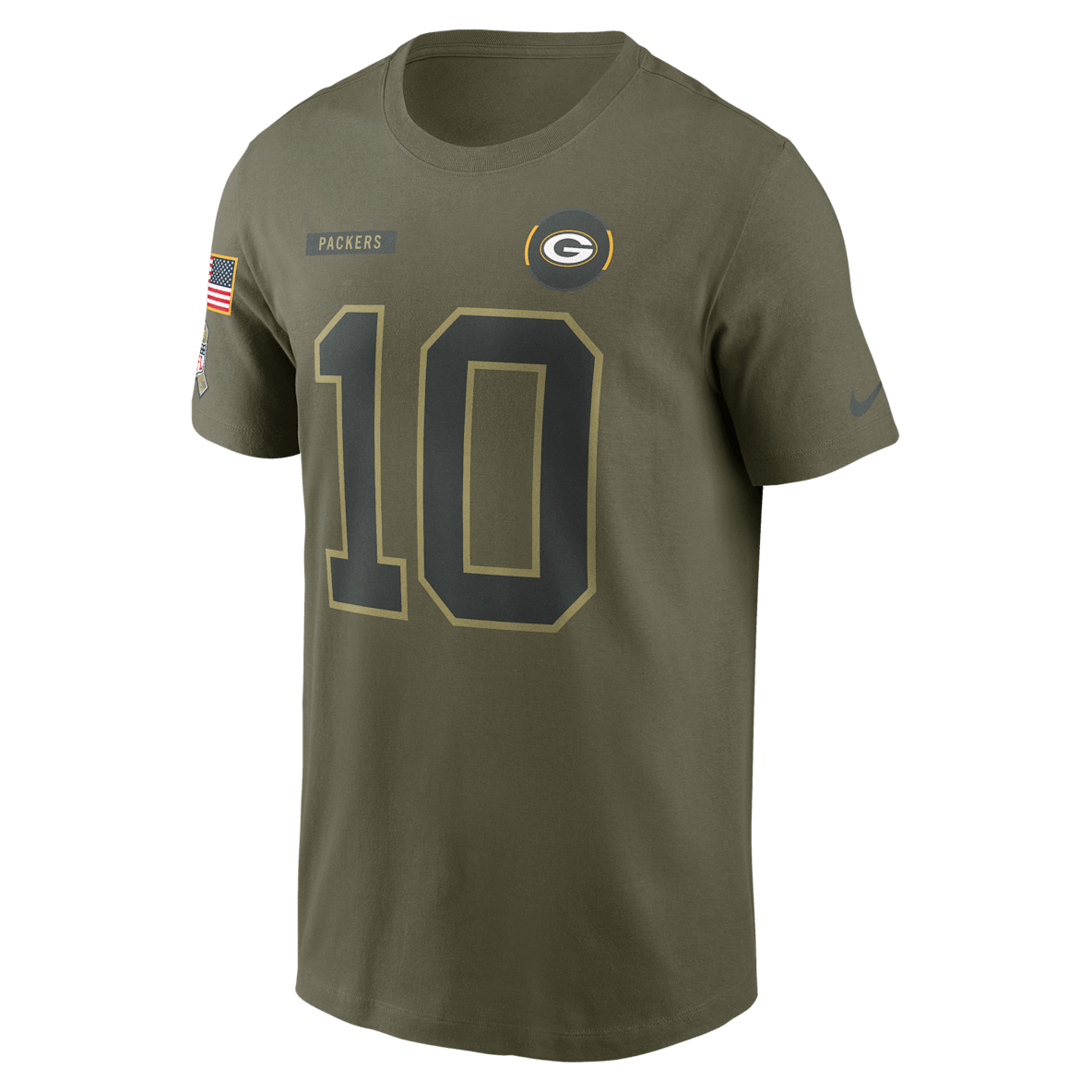 Jordan Love Green Bay Packers Salute To Service Jordan Love Green Bay Packers Salute To Service Men’s Nike NFL T-Shirt